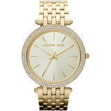 Michael Kors Darci Silver Dial Gold Stainless Steel Strap Watch for Women - MK3191