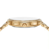 Michael Kors Melissa Pave Gold Dial Gold Steel Strap Watch for Women - MK4371