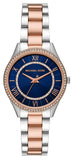 Michael Kors Lauryn Three-Hand Blue Dial Two Tone Steel Strap Watch for Women - MK4738