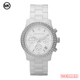 Michael Kors Runway White Dial White Steel Strap Watch for Women - MK5188