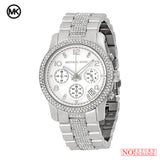 Michael Kors Runway White Dial Silver Steel Strap Watch for Women - MK5825