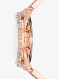 Michael Kors Camille Multifunctional Crystals Rose Gold Dial Rose Gold Steel Strap Watch for Women - MK6961