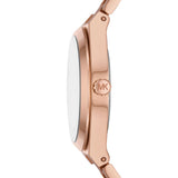 Michael Kors Lennox Analog Pink Dial Rose Gold Steel Strap Watch for Women - MK7462
