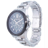 Michael Kors Brecken Chronograph Black Dial Silver Steel Strap Watch For Men - MK8847