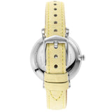 Fossil Jacqueline Three-Hand White Dial Yellow Leather Strap Watch for Women - ES4812