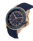 Guess Maverick Blue Dial Blue Rubber Strap Watch for Men - W0485G1