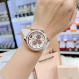 Michael Kors Oversized Sport Quartz White Dial White Rubber Strap Watch For Women - MK6945