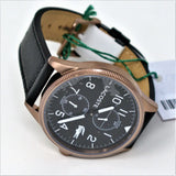 Lacoste Continental Black Dial Black Leather Strap Watch for Men - 2011042
