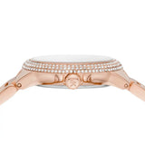 Michael Kors Camille Multifunction White Dial Rose Gold Steel Strap Watch For Women - MK6845