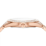 Michael Kors Harlowe Rose Gold Dial Rose Gold Steel Strap Watch For Women - MK4710