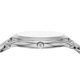 Michael Kors Runway Three-Hand Silver Dial Silver Steel Strap Watch for Women - MK7474