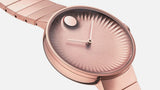 Movado Edge Rose Gold Dial Rose Gold Steel Strap Watch for Women - 3680013