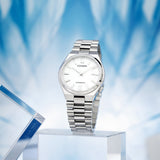 Citizen Tsuyosa Automatic White Dial Silver Steel Strap Watch For Men - NJ0150-81A