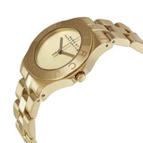 Marc Jacobs Blade Gold Dial Gold Steel Strap Watch for Women - MBM3126
