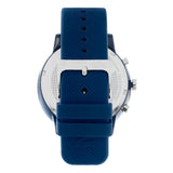 Lacoste 12.12 Chronograph Blue Dial Blue Silicone Strap Watch for Men - 2011244