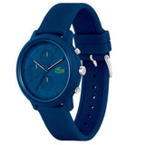 Lacoste 12.12 Chronograph Blue Dial Blue Silicone Strap Watch for Men - 2011244