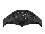 Philipp Plein High-Conic Automatic Black Dial Black Silicone Strap Watch for Men - PWRAA0923