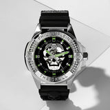 Philipp Plein The Skull Black Dial Black Silicone Strap Watch for Men - PWAAA0121