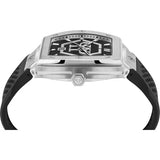 Philipp Plein Hexagon Phantom Black Dial Black Silicone Strap Watch For Men- PWPUA0524