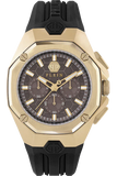 Philipp Plein Hyper Sport Chronograph Brown Dial Black Silicone Strap Watch for Men - PWTBA0423