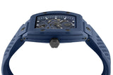 Philipp Plein The SKeleton Blue Dial Blue Silicone Strap Watch for Men - PWVBA0323