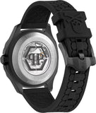 Philipp Plein Skeleton Spectre Black Dial Black Silicone Strap Watch for Men - PWRAA1023