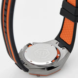 Philipp Plein Octagon Black Grey Black And Orange Silicone Strap Watch for Men - PWTBA0523