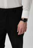 Emporio Armani Ruggero Black Dial Black Leather Strap Watch for Men - AR11193