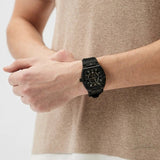 Philipp Plein Hexagon Phantom Black Dial Black Silicone Strap Watch For Men- PWPUA0624