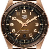 Tag Heuer Autavia Brown Dial Brown Leather Strap Watch for Men - WBE5191.FC8276
