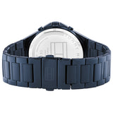 Tommy Hilfiger Justin Chronograph Blue Dial Blue Steel Strap Watch For Men - 1792058