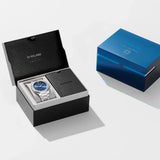 D1 Milano Ultra Thin Blue Dial Silver Steel Watch for Men - D1-UTBJ03