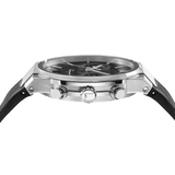 Salvatore Ferragamo Sapphire Chrono Black Dial Black Silicone Strap Watch for Men - SFME00121