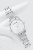 Calvin Klein Dainty Diamonds Silver Dial Sliver Steel Strap Watch for Women - K7L2314T