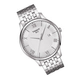 Tissot T Classic Tradition Silver Dial Silver Steel Strap Watch For Men - T063.610.11.038.00