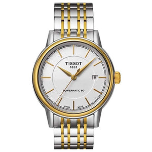 Tissot T Classic Carson Automatic White Dial Two Tone Steel Strap Watch for Men - T085.407.22.011.00