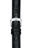 Tissot Carson Powermatic 80 White Dial Black Leather Strap Watch For Men - T085.407.16.013.00