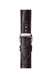Tissot T Classic Bridgeport Silver Dial Brown Leather Strap Watch For Men - T097.410.16.038.00