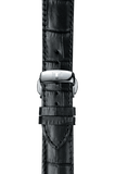 Tissot T Classic Bridgeport Black Dial Black Leather Strap Watch For Men - T097.410.16.058.00