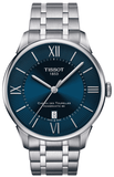 Tissot Chemin Des Tourelles Powermatic 80 Lady Blue Dial Silver Steel Strap Watch For Women - T099.207.11.048.00