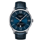 Tissot Chemin Des Tourelles Powermatic 80 Blue Dial Blue Leather Strap Watch for Men - T099.407.16.048.00