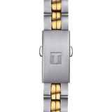 Tissot T Classic PR 100 Sport Chic White Dial Two Tone Steel Strap Watch For Women - T101.210.22.031.00