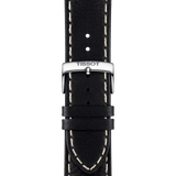 Tissot PR 100 Sport Quartz Chronograph Black Dial Black Leather Strap Watch For Men - T101.617.16.051.00
