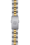 Tissot T Classic PR 100 Sport Chic White Dial Two Tone Steel Strap Watch For Women - T101.210.22.031.00