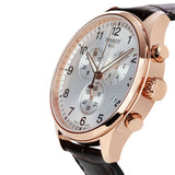 Tissot Chrono XL Classic Silver Dial Brown Leather Strap Watch For Men - T116.617.36.037.00