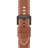 Tissot T Sport Chrono XL Black Dial Brown Leather Strap Watch For Men - T116.617.36.057.00