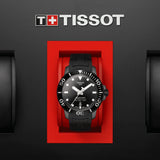 Tissot Seastar 1000 Powermatic 80 Black Dial Black Rubber Strap Watch For Men - T120.407.37.051.00