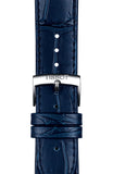 Tissot Carson Premium Powermatic 80 Blue Dial Blue Leather Strap Watch For Men - T122.407.16.043.00