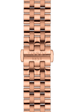 Tissot T Classic Carson Premium Automatic White Dial Rose Gold Steel Strap Watch for Men - T122.407.33.031.00