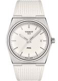 Tissot PRX 40 White Dial White Rubber Strap Watch For Men - T137.410.17.011.00